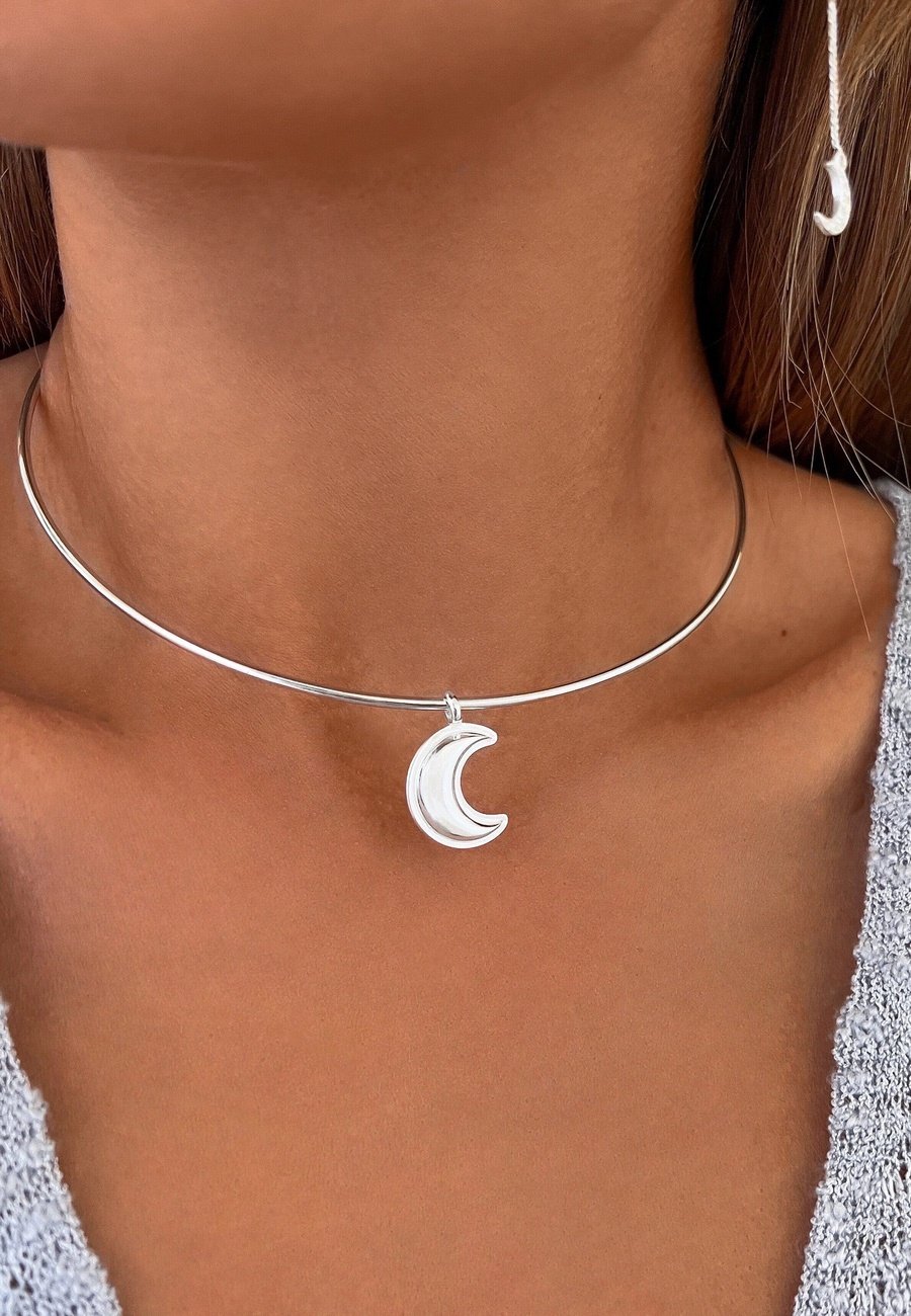 Choker Rígido de Plata