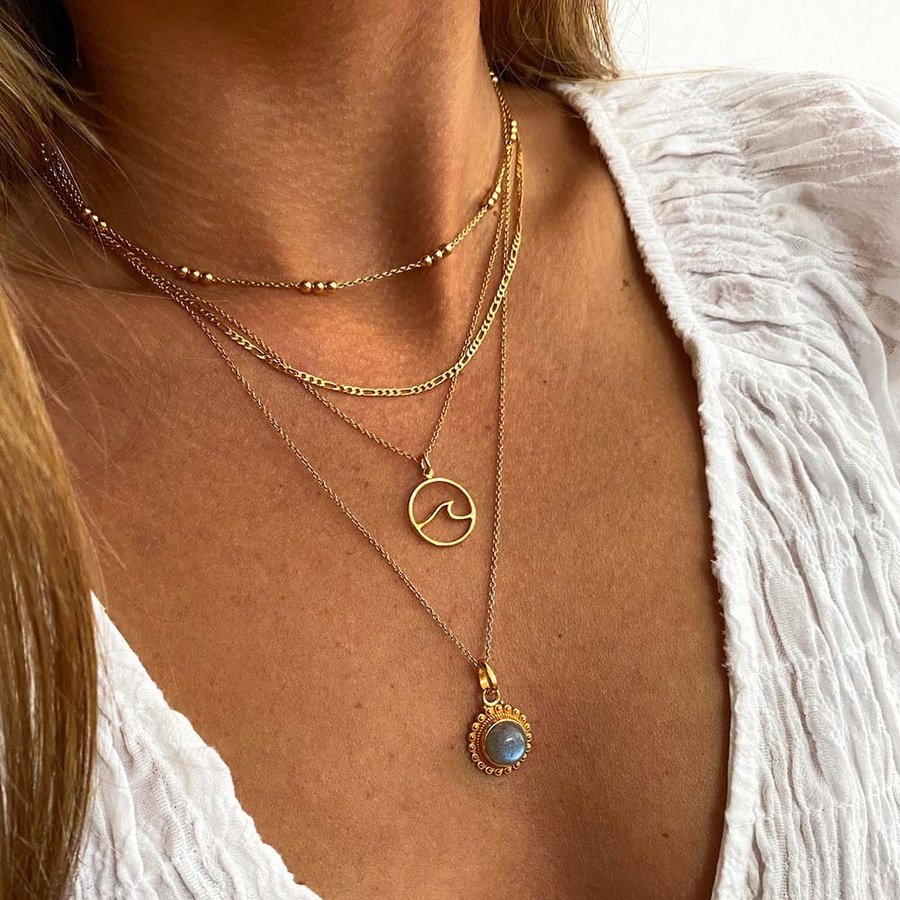 Collar Mukta oro junto paad oro, disha oro, mukta oro y nihal oro