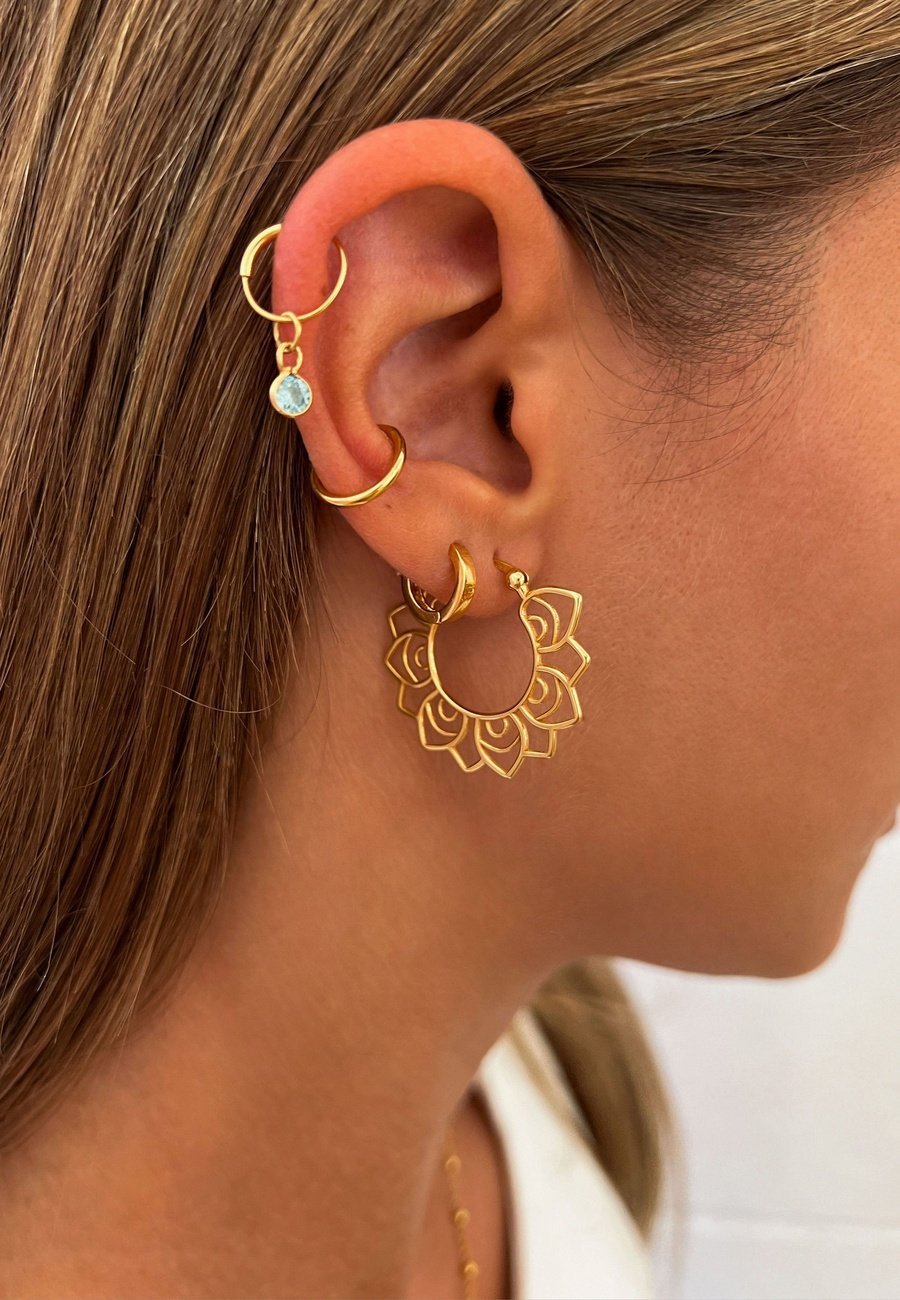 Pendientes Hemlata Oro