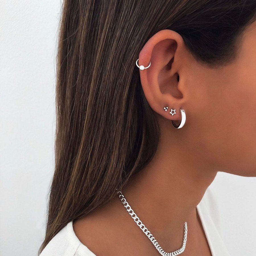 Piercing de plata 8mm Aftan