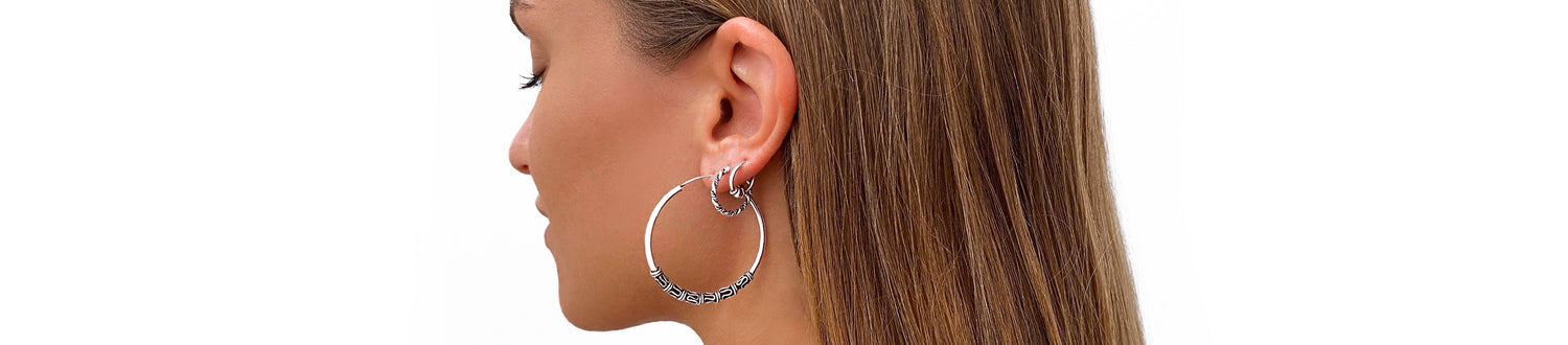 Bali hoop earrings