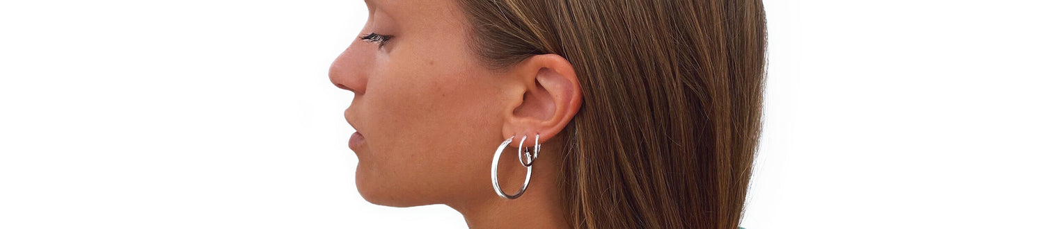 Plain hoops earrings