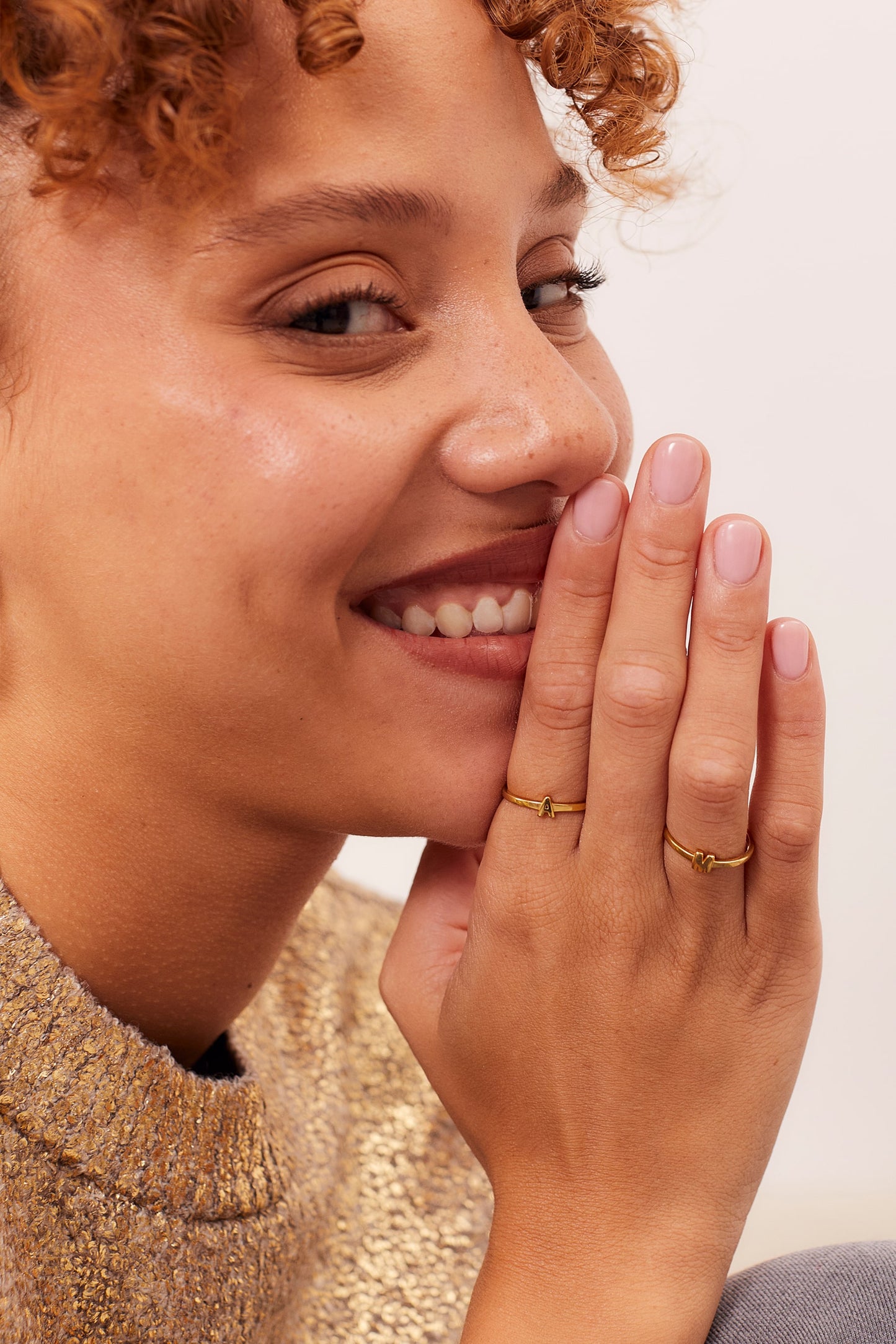 ANILLO NAAM BAÑADO EN ORO