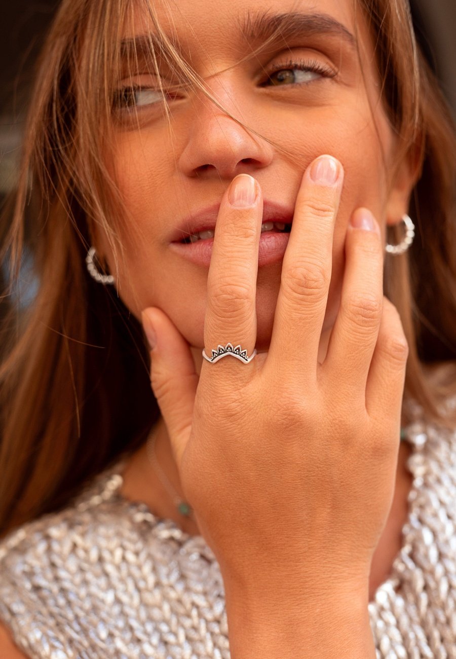 Bague mandala online argent