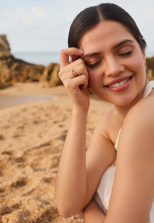 ANILLO AVASA BAÑADO EN ORO