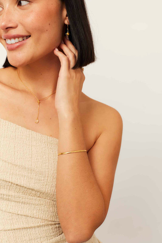 PULSERA MAHAVIRA BAÑADA EN ORO