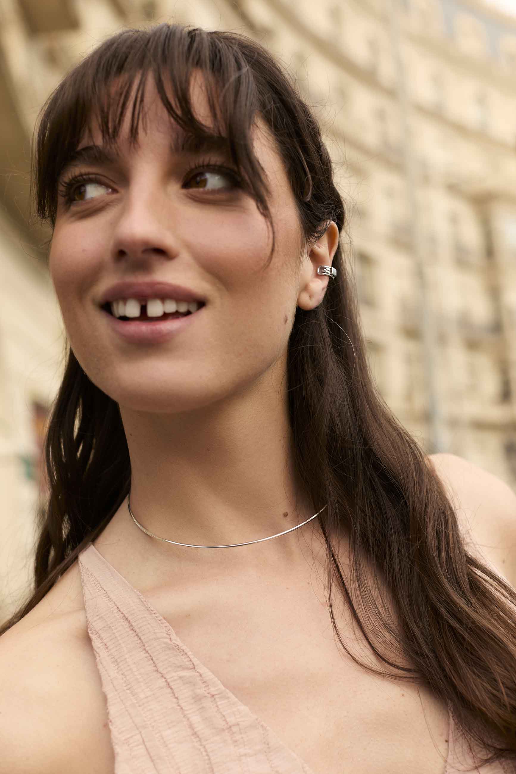 Danshinbow Geometric Round Sfera Choker Collana Catena Danshinbow Geometric Round Sfera Choker Collana Catena