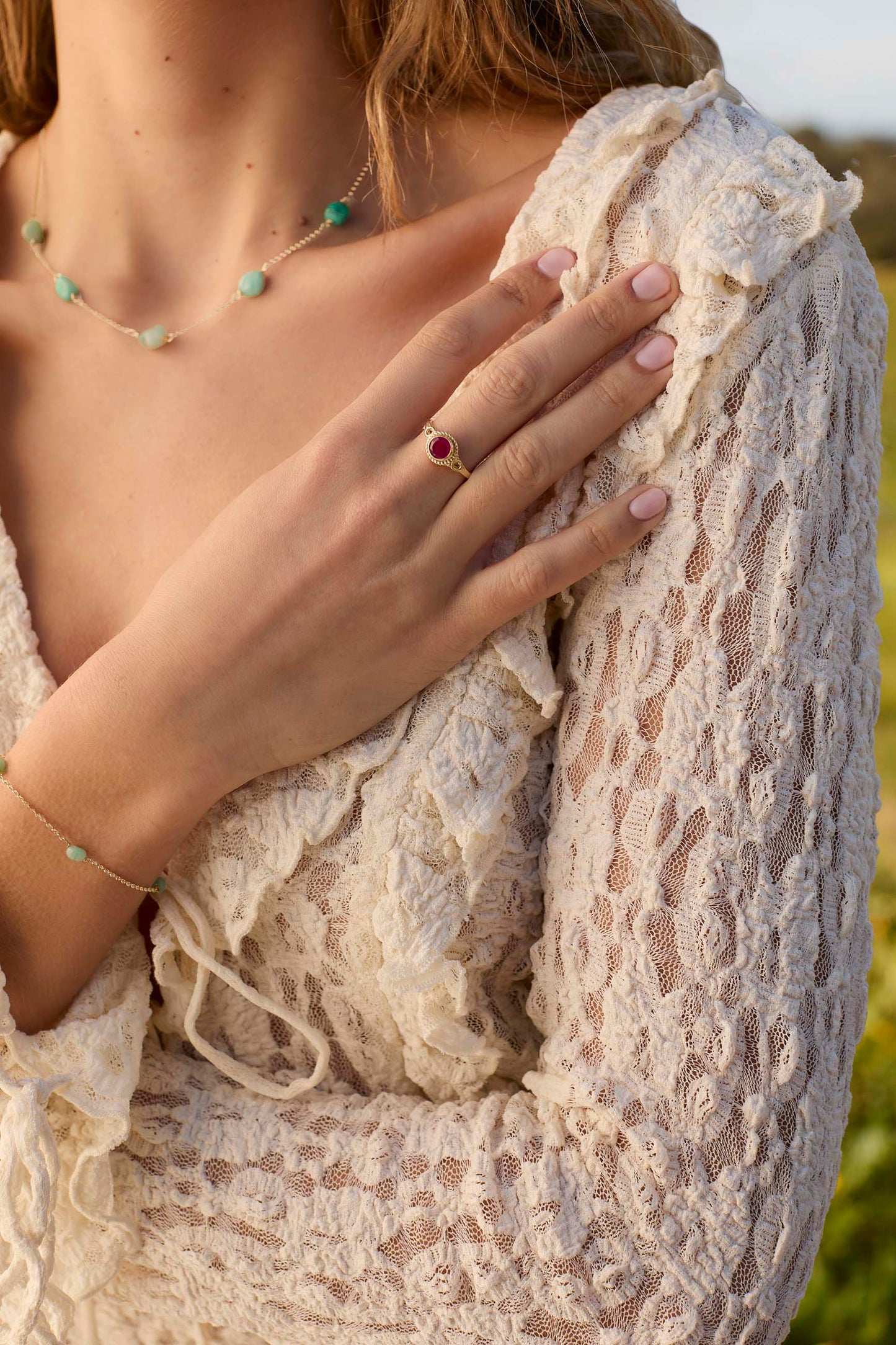 ANILLO AMIT BAÑADO EN ORO