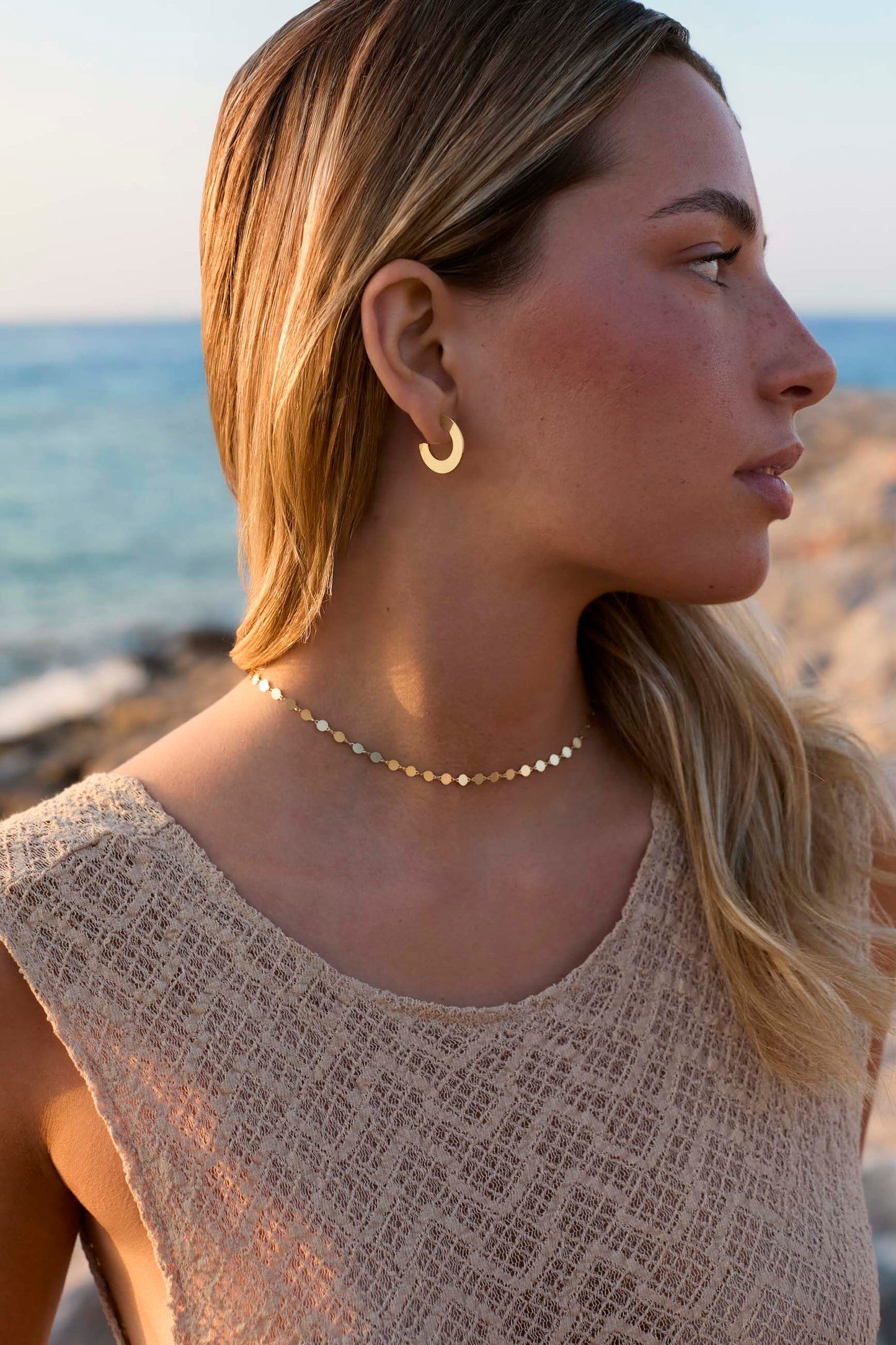 BALUN GOLD EARRINGS (20MM)