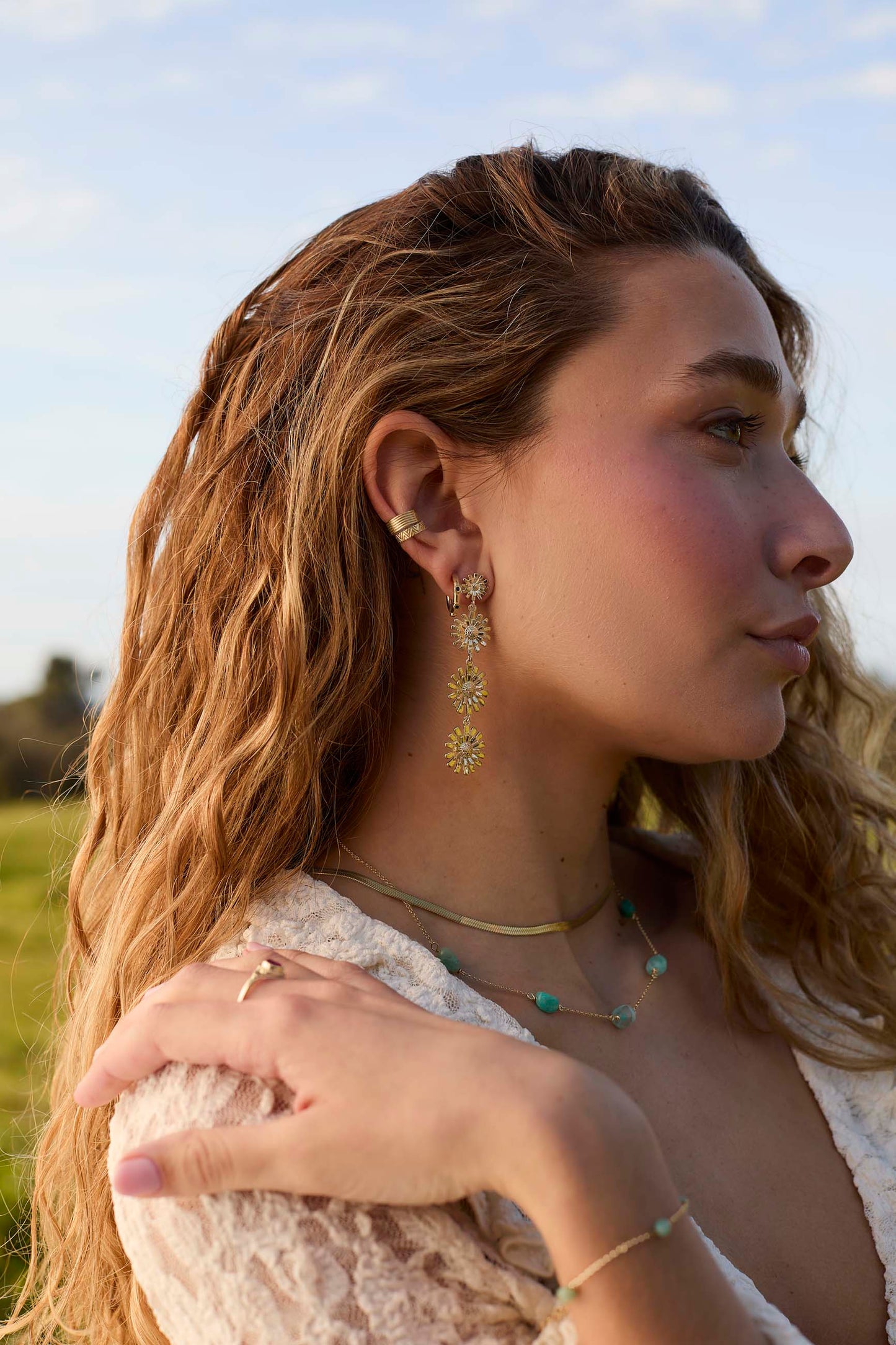 CHIRANJIVI GOLD EARRINGS