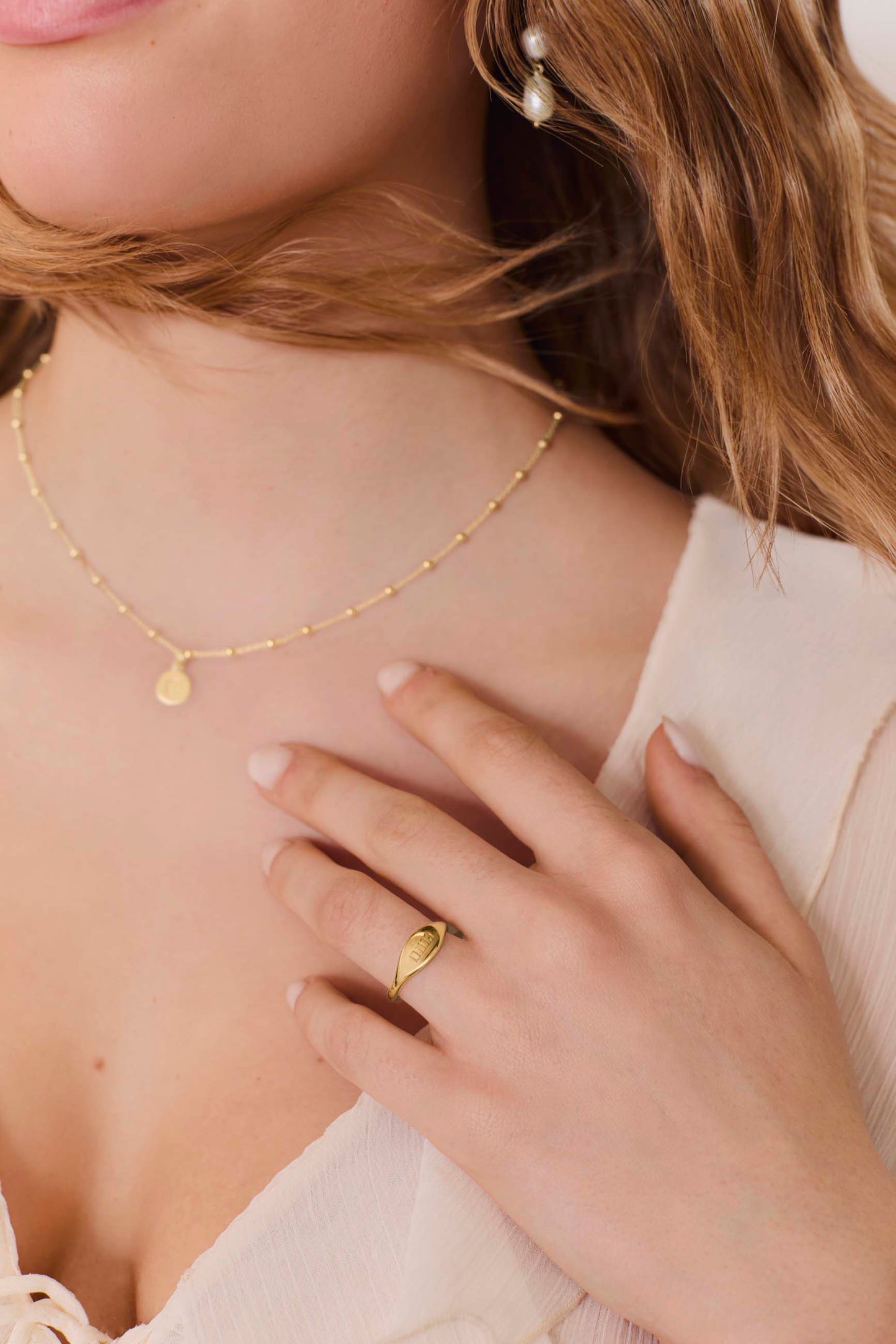 ANILLO PURNIT GRABADO BAÑADO EN ORO