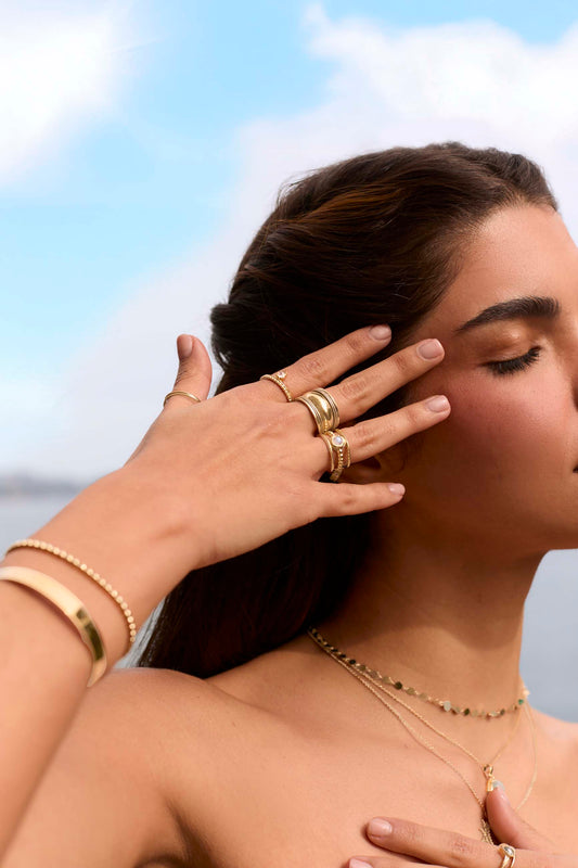 ANILLO VEDANTA BAÑADO ORO