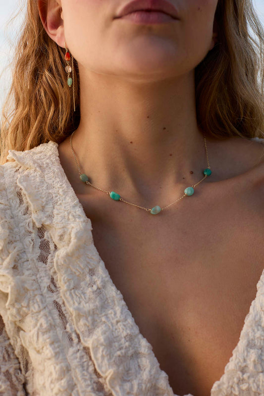 COLLAR KUNDAN BAÑADO EN ORO