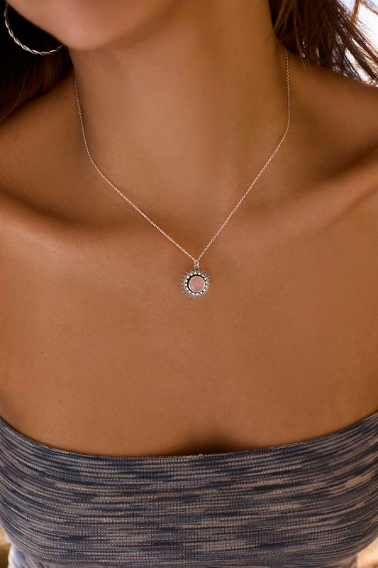 COLLAR HANITA CUARZO ROSA