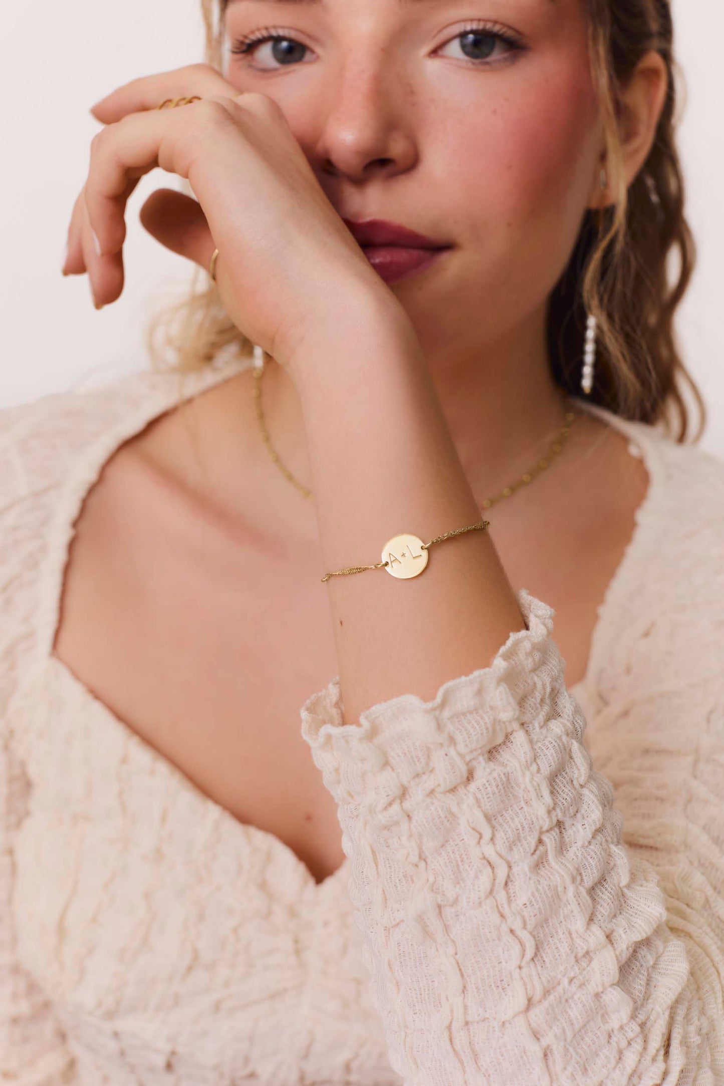 BRACELET SHAILA OR (PERSONNALISÉ)