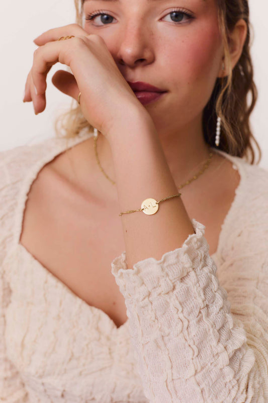 PULSERA SHAILA BAÑADA EN ORO (PERSONALIZADA)