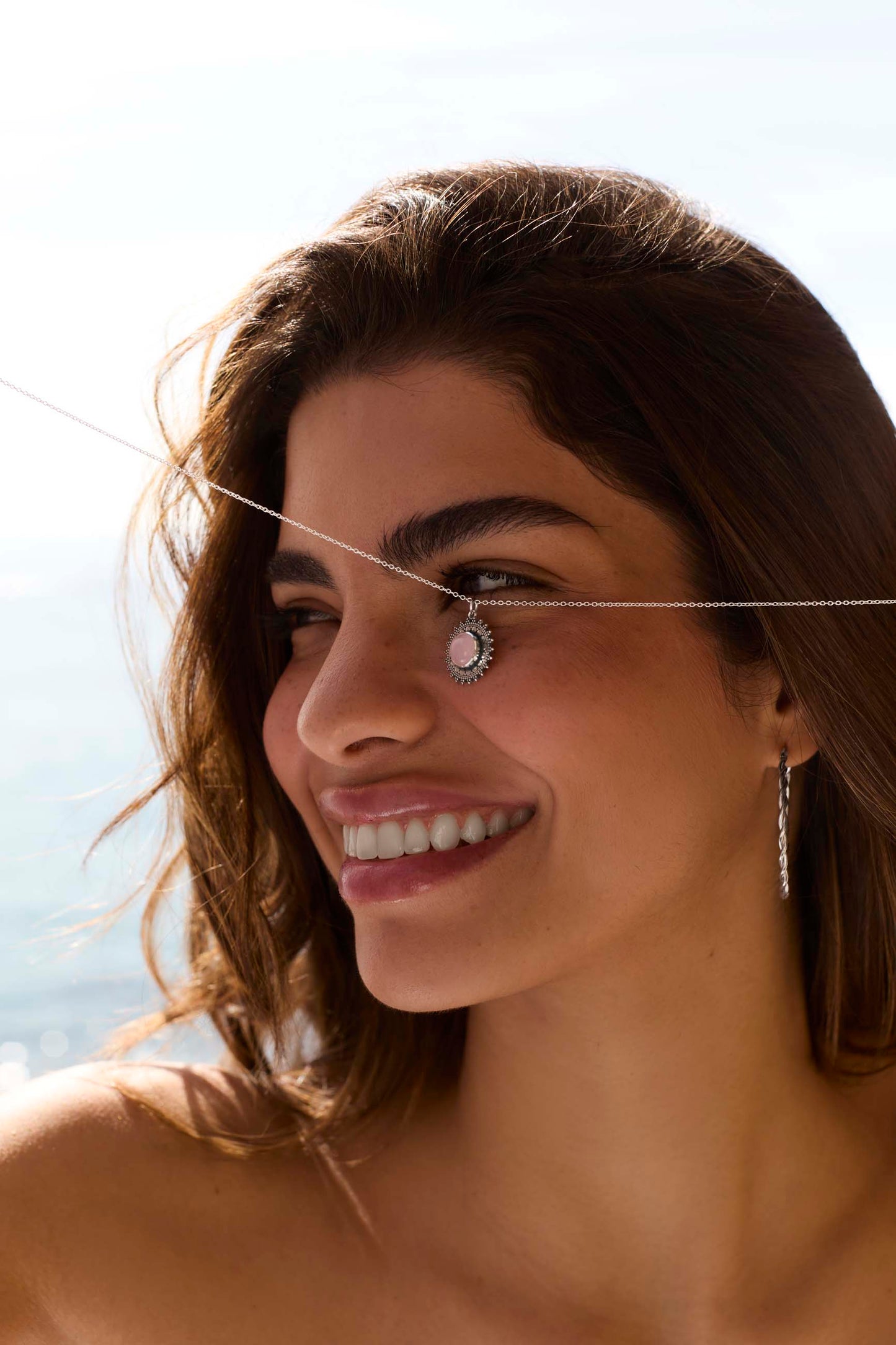 HANITA ROSE QUARTZ NECKLACE