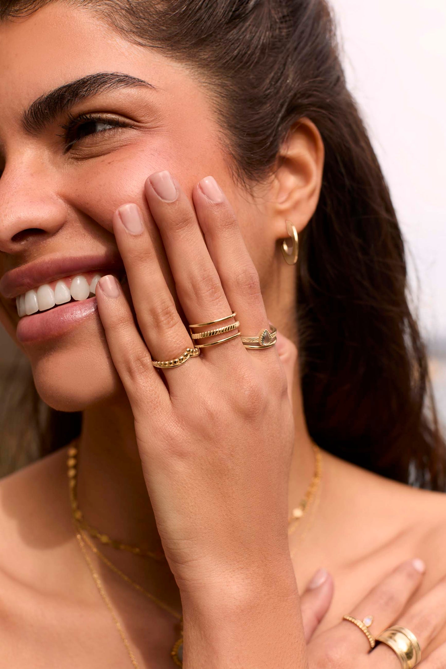 LANKA BLUE TOPAZ GOLD RING