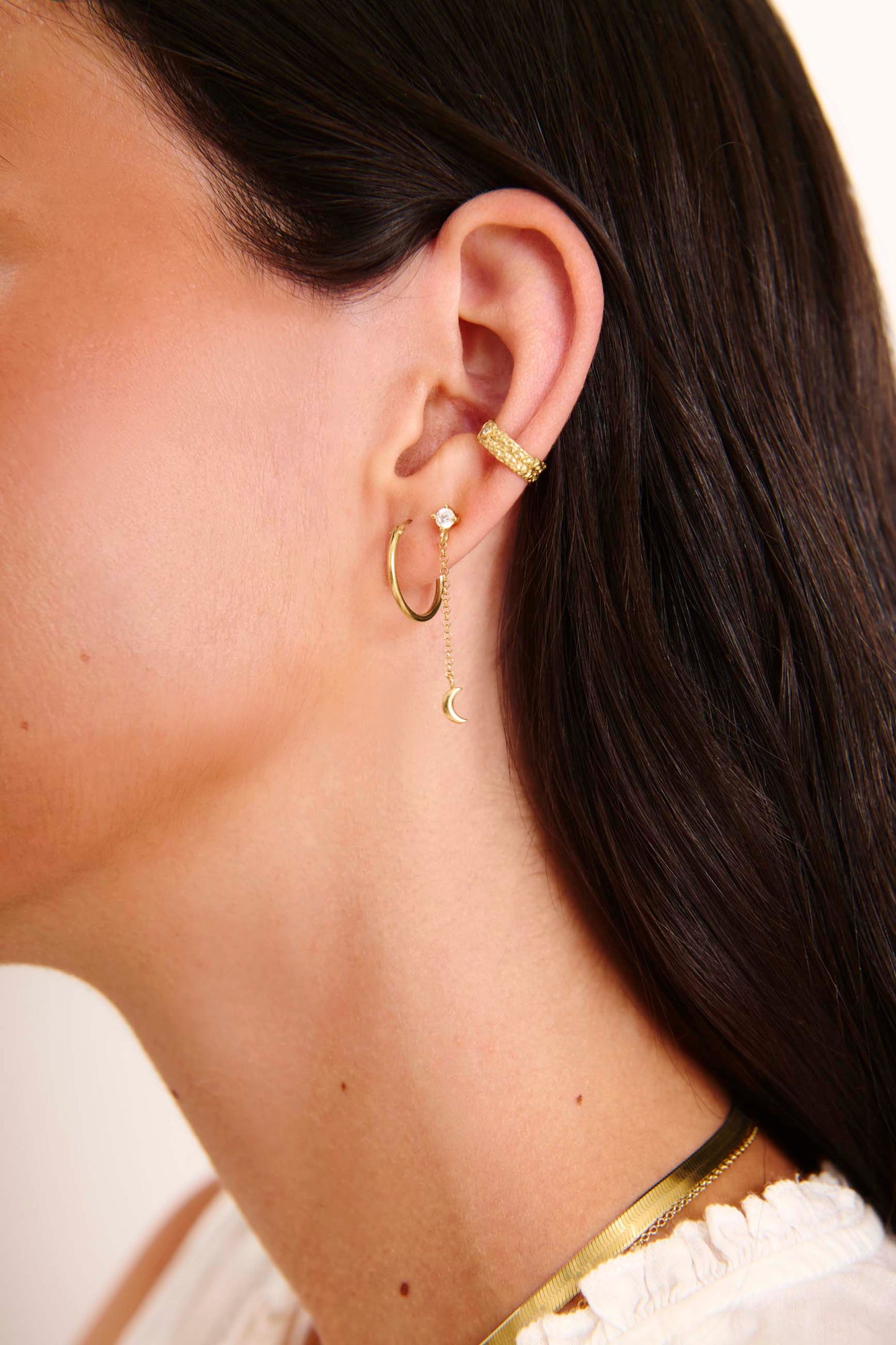 JIVIN OHRRINGE (14MM) GOLD