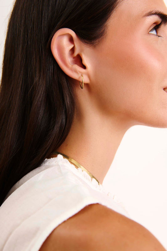 JIVANA GOLD EARRINGS (14MM)