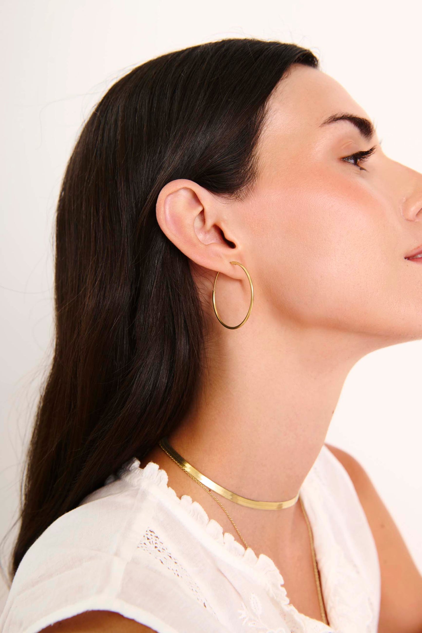 JIVANA GOLD EARRINGS (35MM)