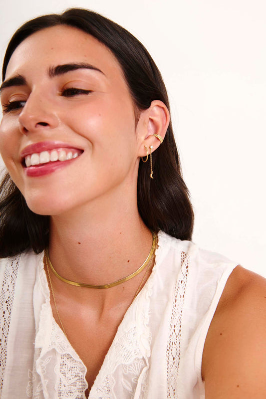 JIVANA GOLD EARRINGS (14MM)