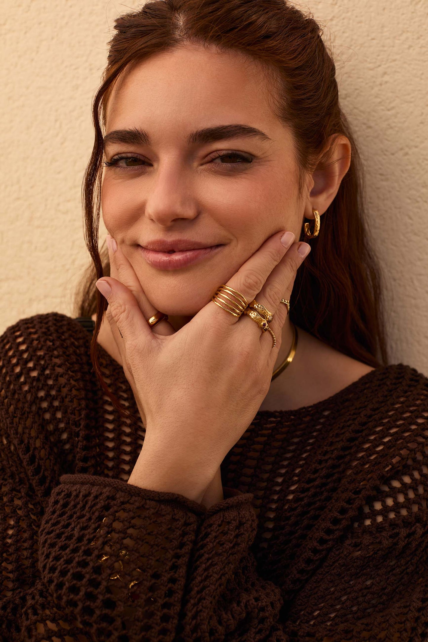 ANILLO LAINEN BAÑADO EN ORO