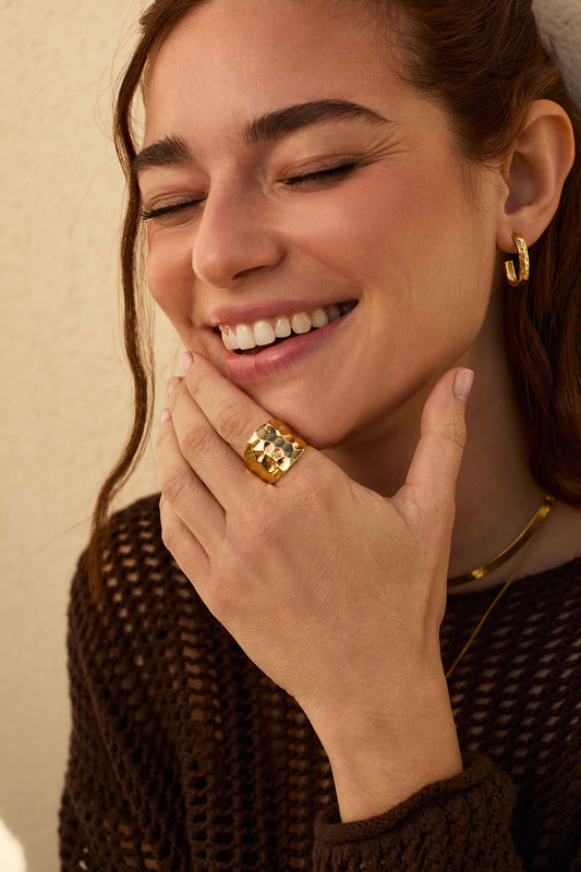 ANILLO DIYA BAÑADO EN ORO