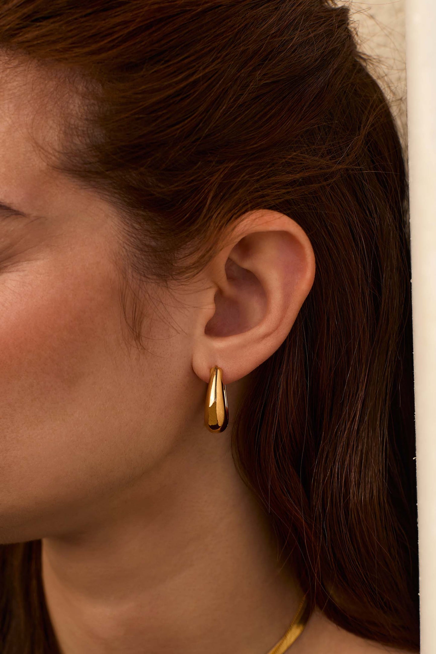 PENDIENTES DERGH (20MM) BAÑADOS EN ORO