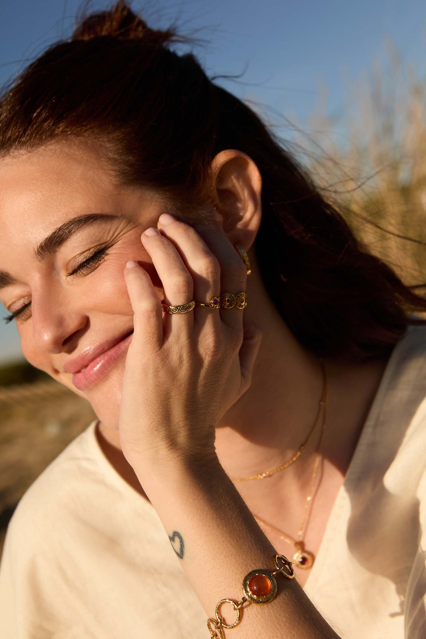 MALAVAK GOLD-PLATED MIDI RING