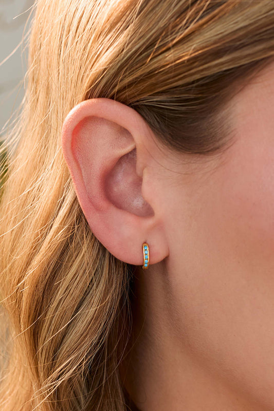 PENDIENTES ISHANI (10MM) BAÑADOS EN ORO