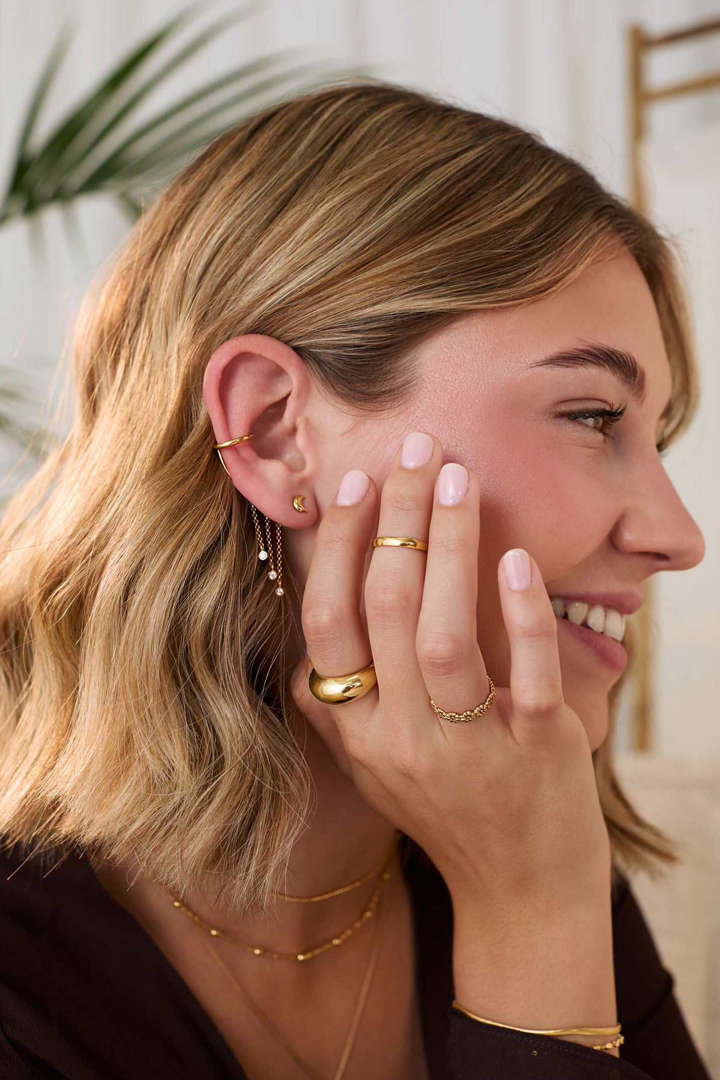 ANILLO MAHARANI BAÑADO EN ORO