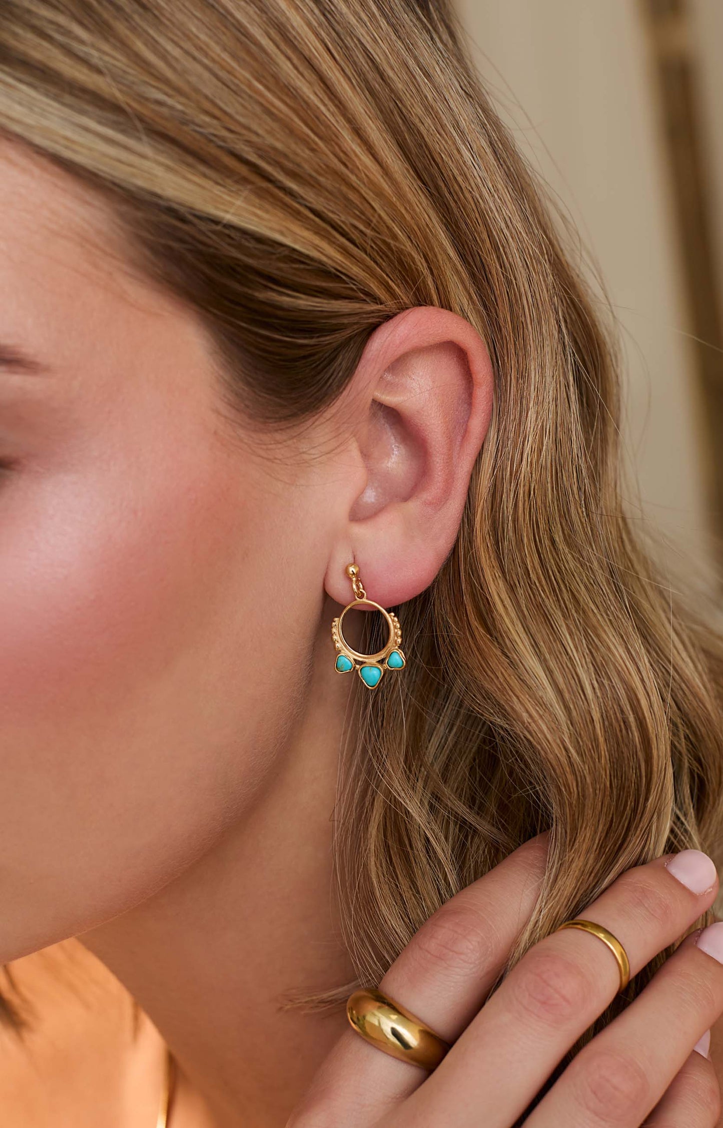 BOUCLES D'OREILLES BALDEV (15MM) OR