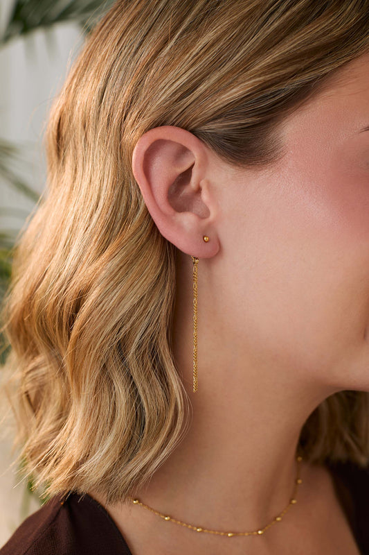 FERMOIR PAPILLON + CHAÎNE OR