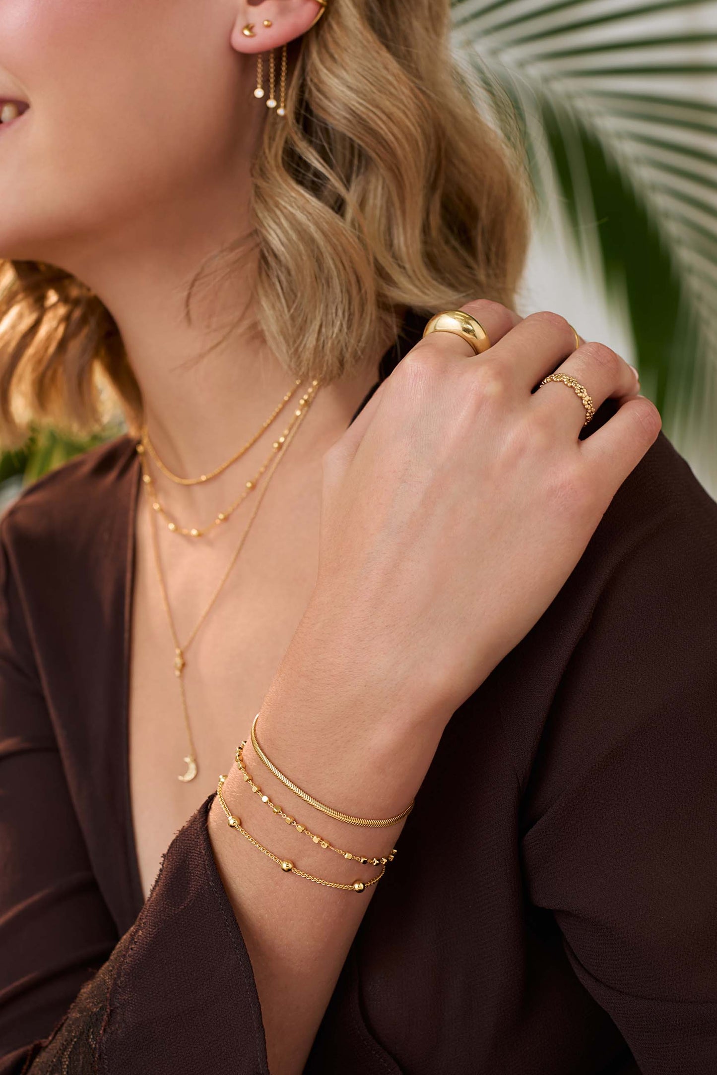 PULSERA MUKUL BAÑADA EN ORO