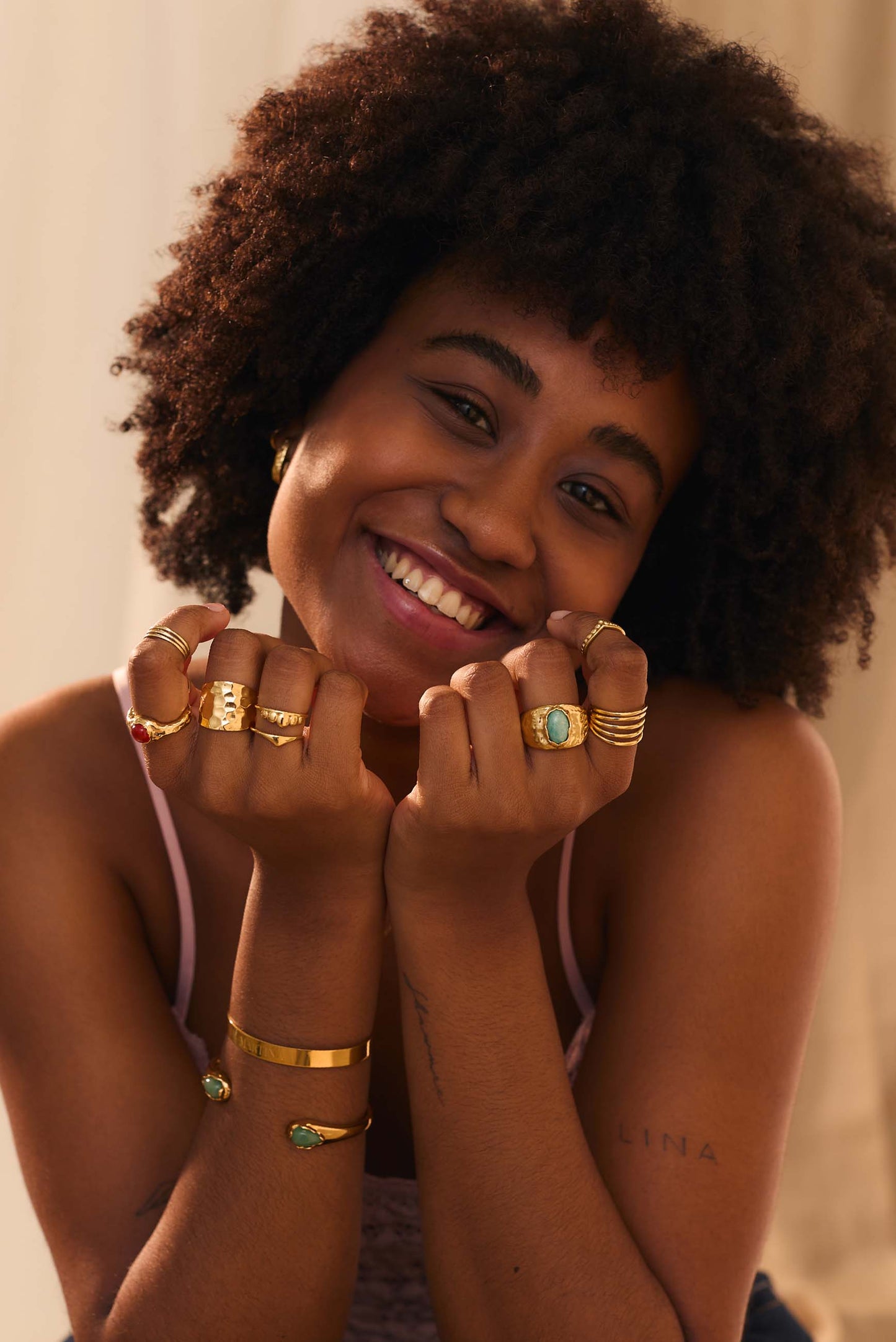 ANILLO MUSKAN BAÑADO EN ORO