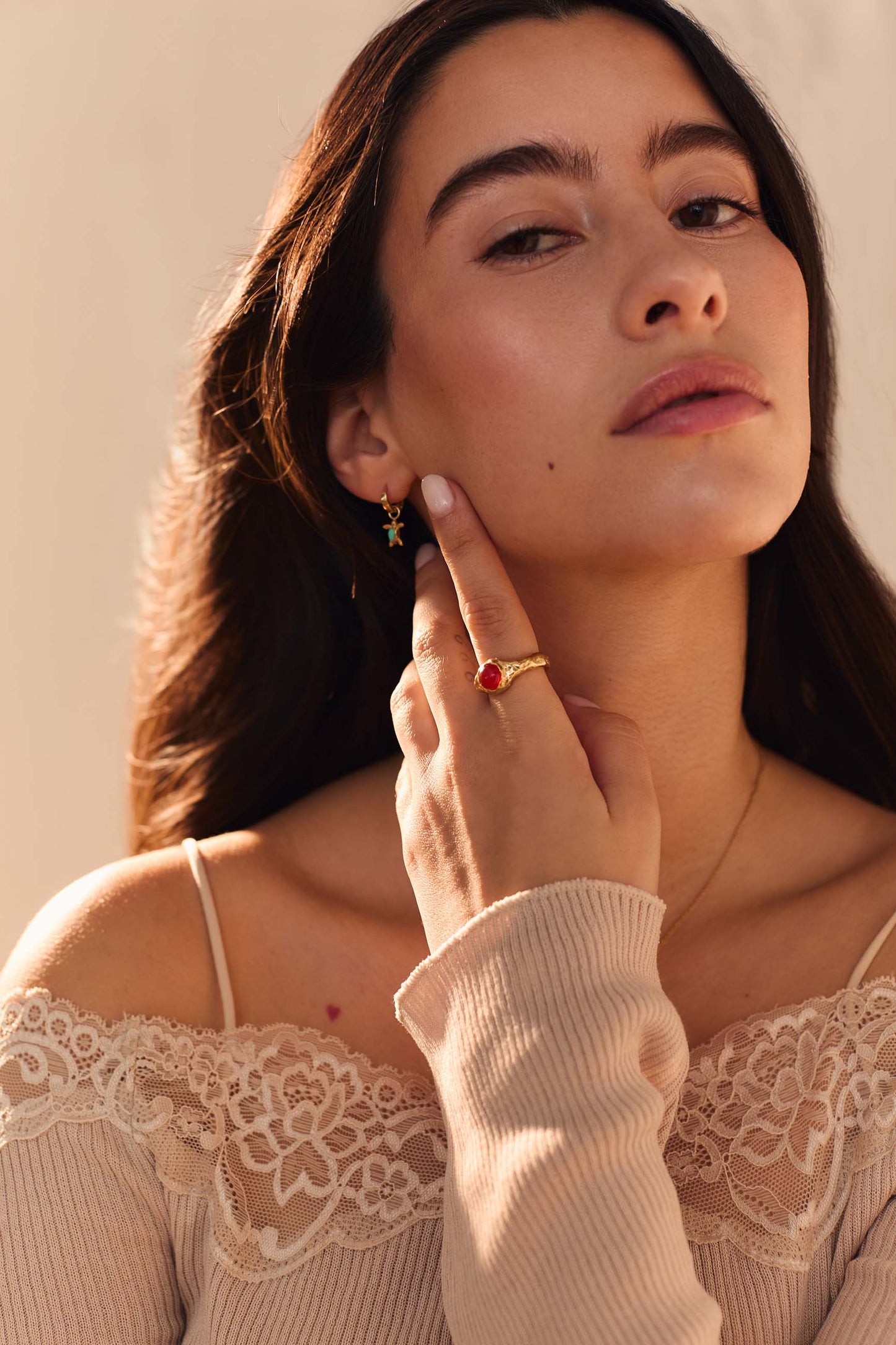 ANILLO TRINKET BAÑADO EN ORO