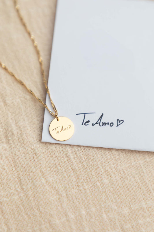 COLLANA INCISA CON LA TUA SCRITTURA IN ORO