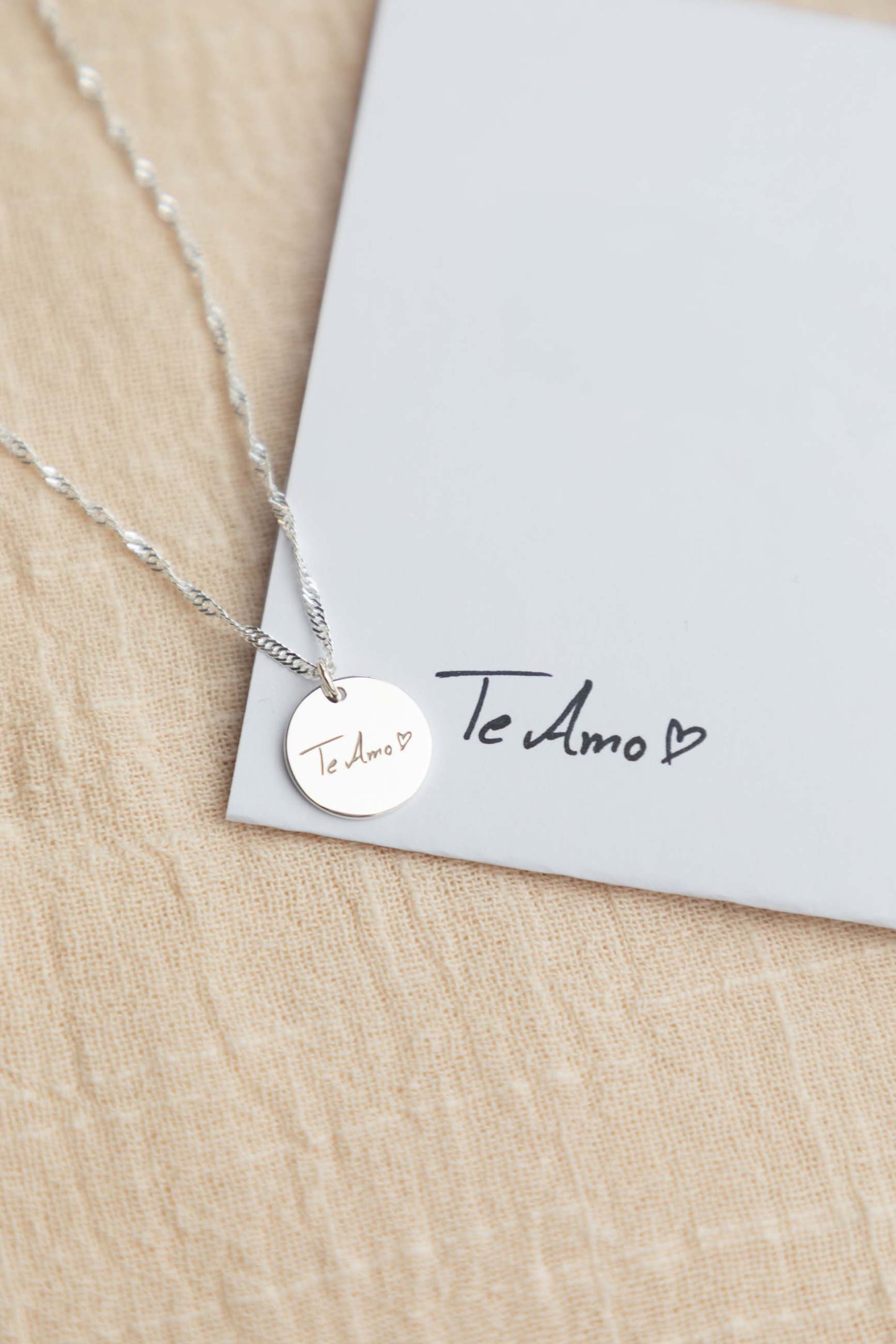 COLLANA INCISA CON LA TUA SCRITTURA