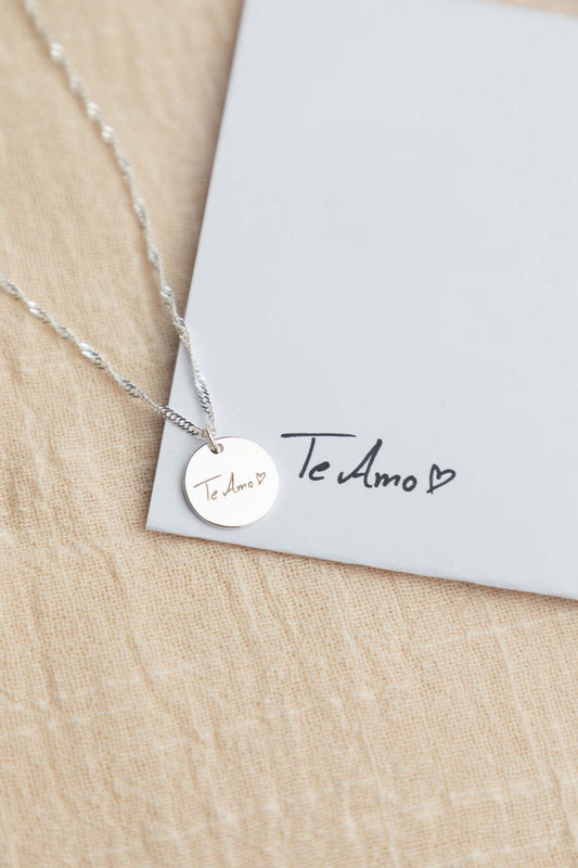 COLLANA INCISA CON LA TUA SCRITTURA