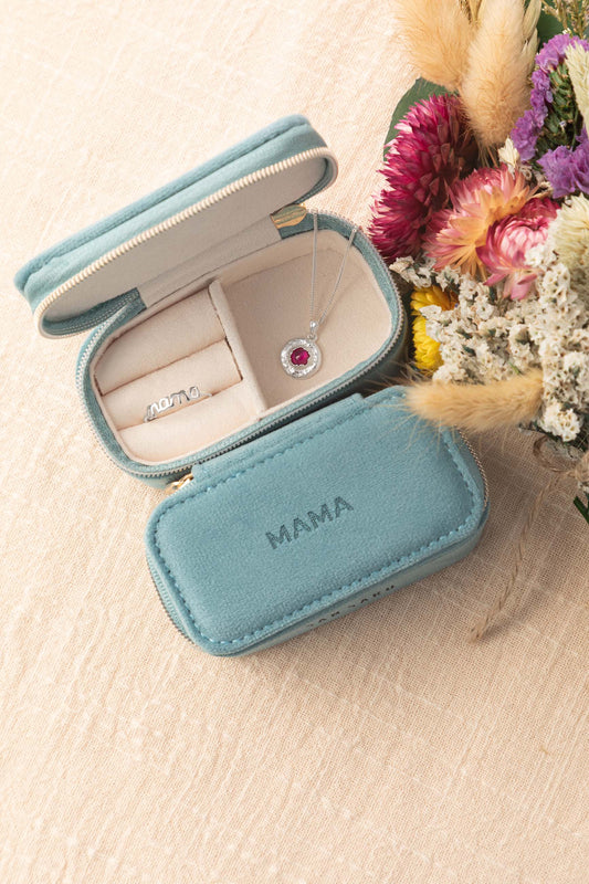 PERSONALIZED SHANAYA BLUE JEWELRY BOX