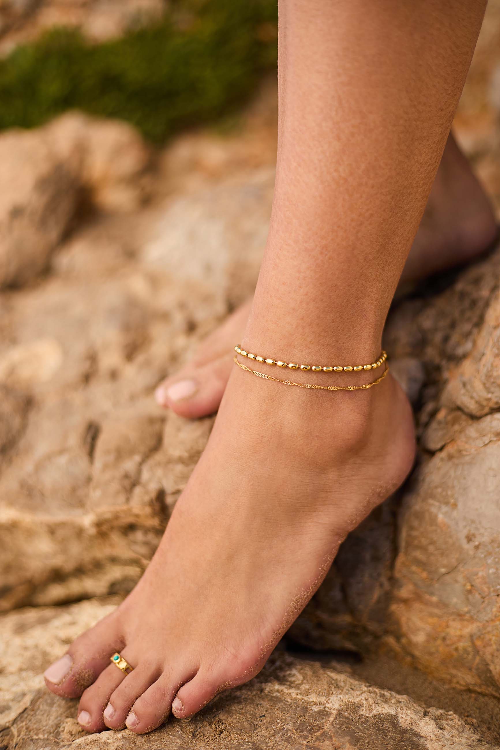 Tobillera Arshinder Oro Combi