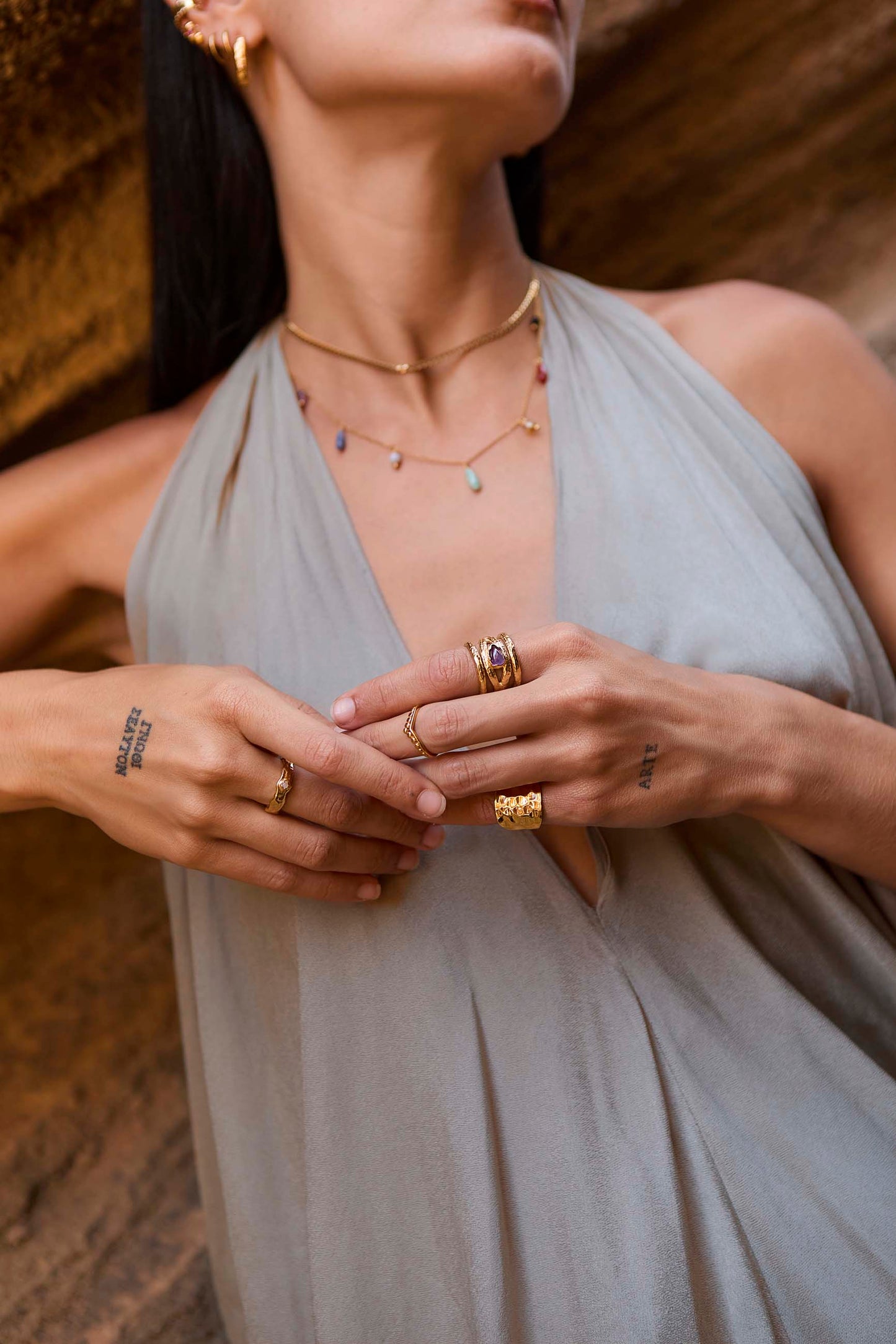 ANILLO PENCHAKASH BAÑADO EN ORO