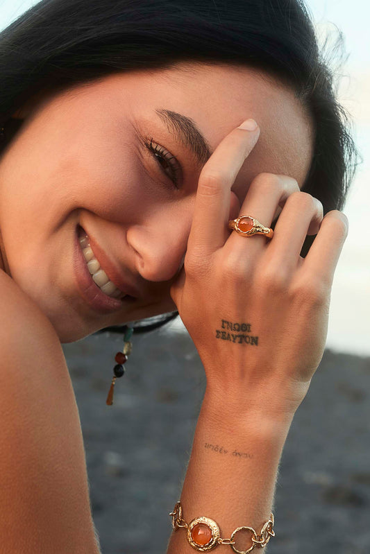 ANILLO TRINKET BAÑADO EN ORO