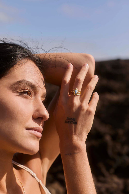 ANELLO UPADESA PLACCATO IN ORO