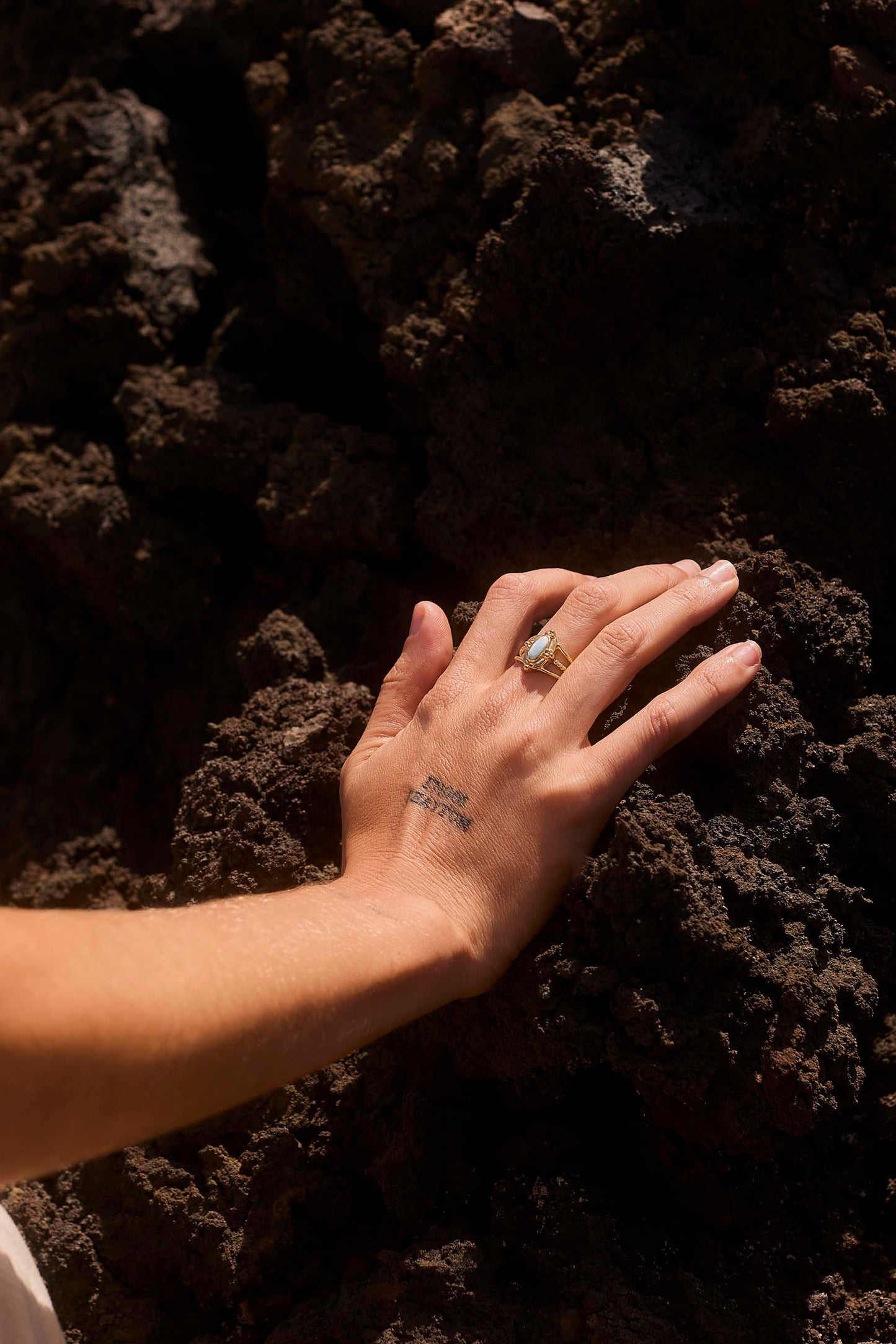 Bague Upadesa plaquée or