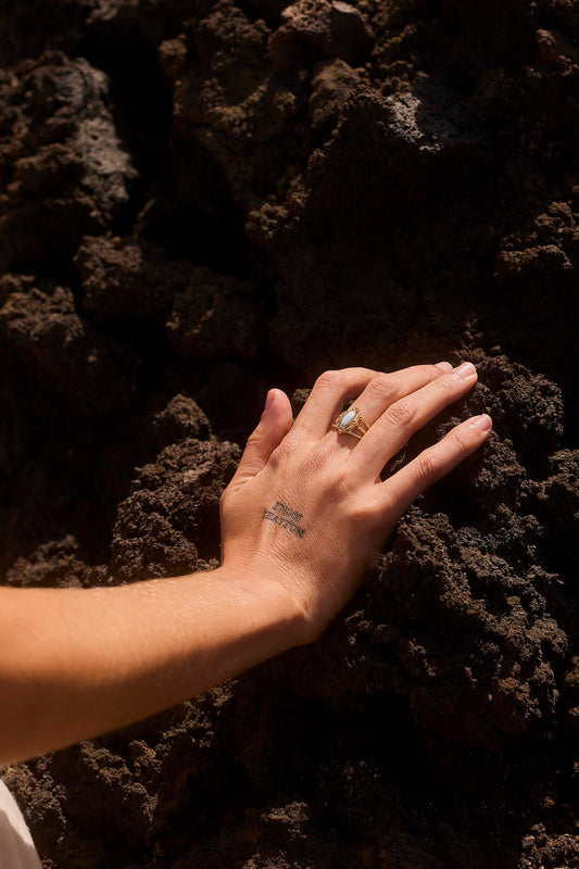 ANELLO UPADESA PLACCATO IN ORO