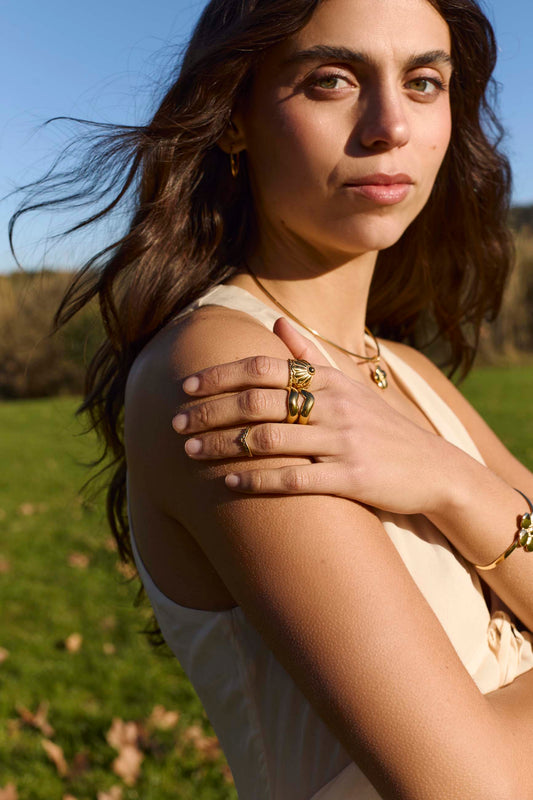 JATIYA RING GOLD PLATED