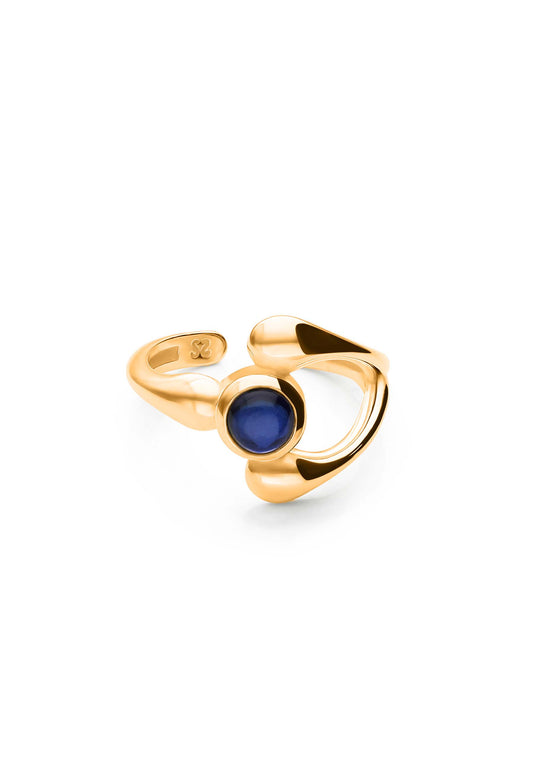 Anillo Midi Avikar Oro Foto Blanco