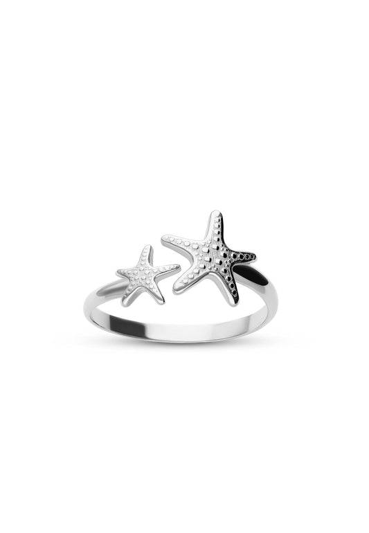 Anillo Midi Fiyaz Plata Foto Blanco